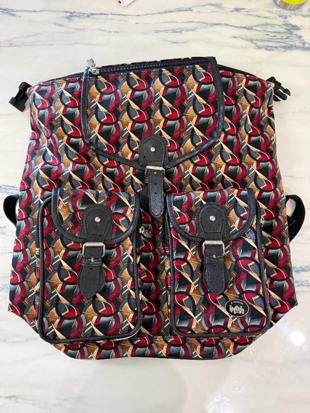 RARE Vintage 1990s J. Garcia (Jerry Garcia) Art Print Backpack - Grateful Dead